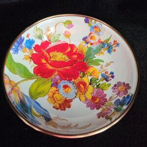 MacKenzie-Childs White Flower Market Dipping Bowl - NEW